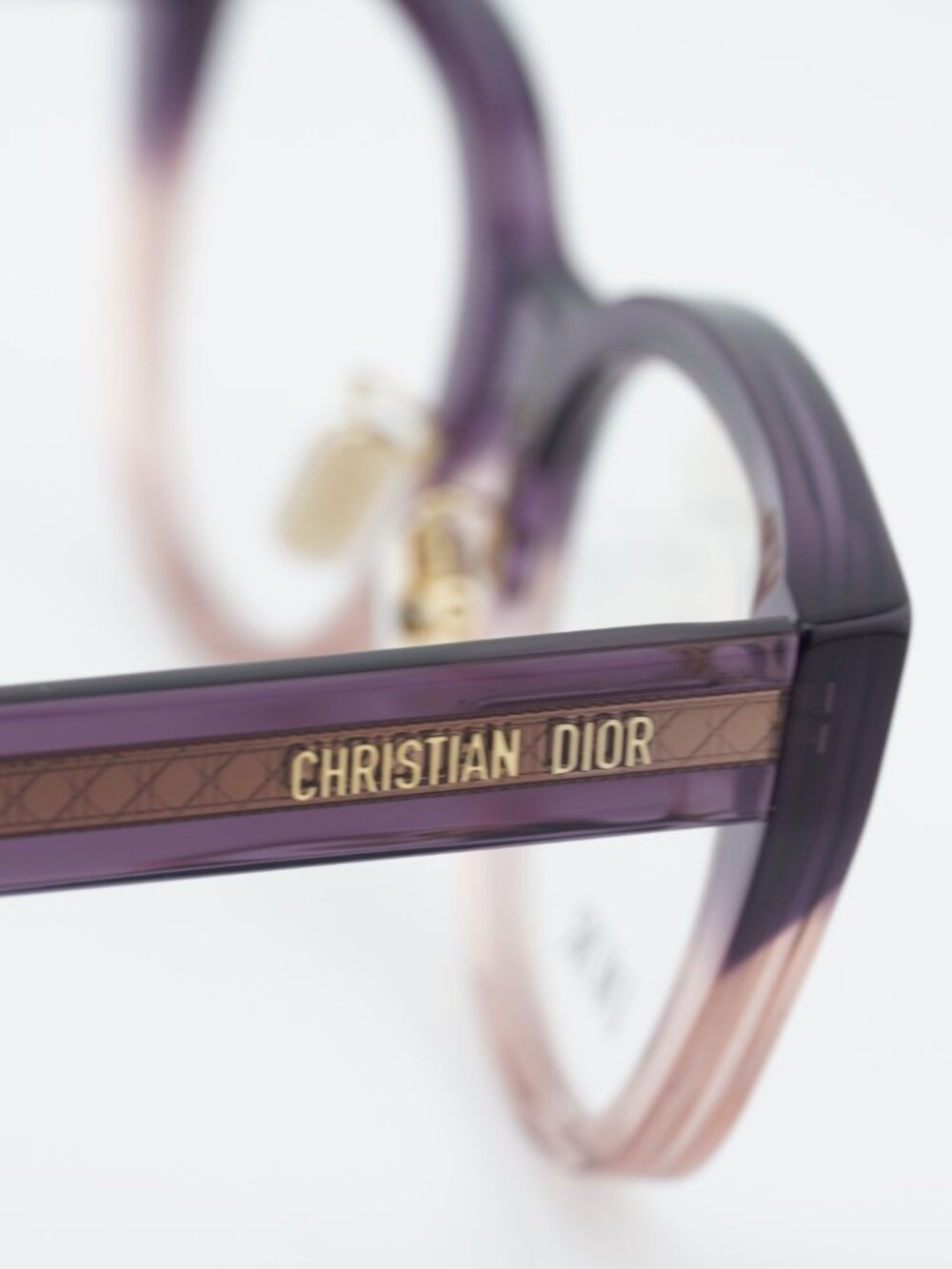 Dior DIORPRISMEO B1F 6200 Eyeglasses Purple/Pink 52mm Square Frame - Picture 9 of 10